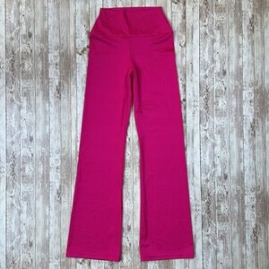 Weissman Jazz Pant sz MA Spandex Lustre Natural Waist Style 14565 Hot Pink Nylon